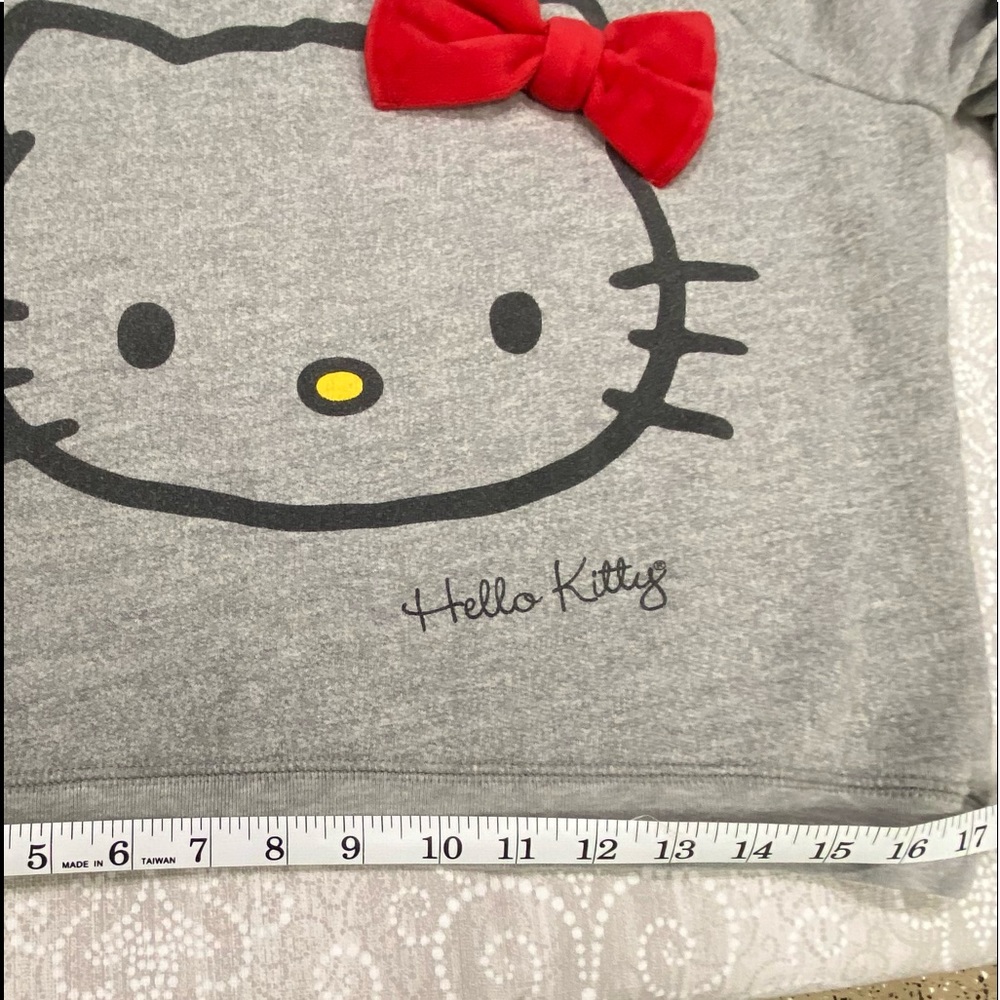 Hello Kitty by Sanrio Grey Pull Over Sweatshirt - Picture 6 of 13
